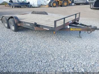  Salvage Kaufman Flatbed Trailer