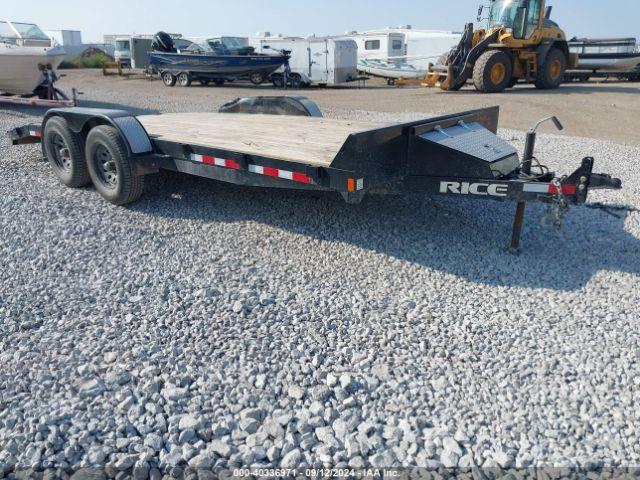  Salvage Rice Trailers Enclosed Cargo Trailer