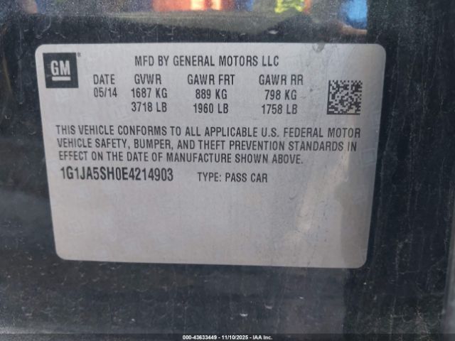 Chevrolet Sonic Ls Auto Image 6