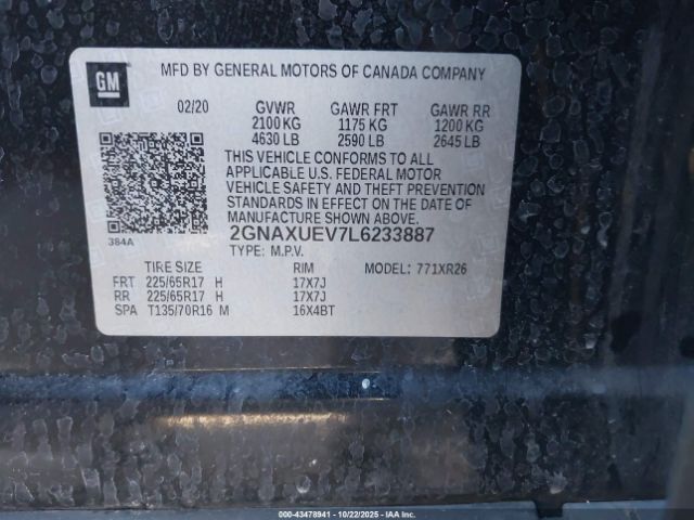 Chevrolet Equinox Awd Lt 1.5l Turbo Image 13