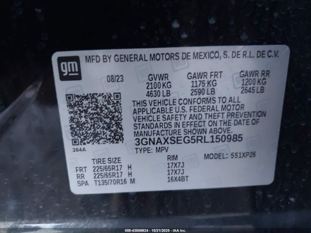 Chevrolet Equinox Awd Ls Image 10