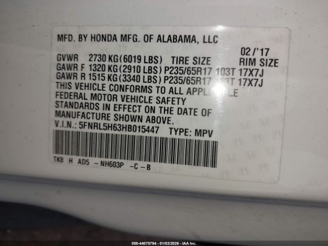 Honda Odyssey Ex-l Image 3